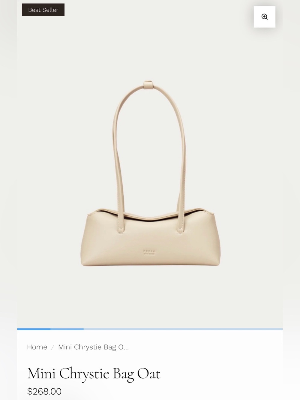 Freya NYC Mini Chrystie Bag in Oat - Sleek Shoulder Bag